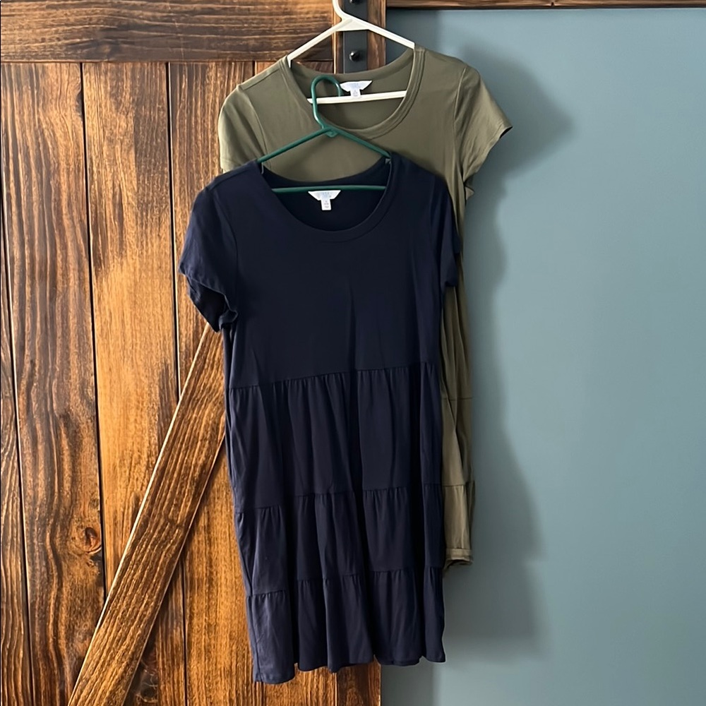 Elegant Navy and Olive Women's Dresses